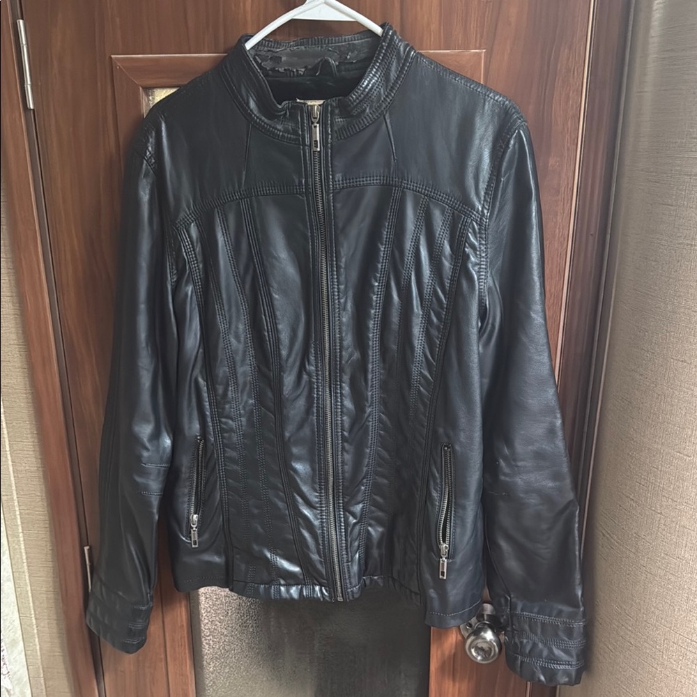 Women's Black Leather Jacket